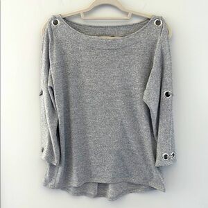 Cable & Gauge Gray Soft Sweater size L